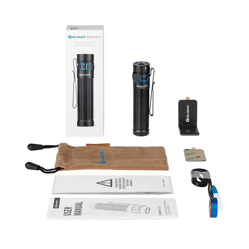 Olight #Baton 3 pro ( Black ) 1500 Lumens