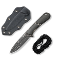 CIVIVI KNIVES MINI ELEMENTUM FIXED BLADE DAMASCUS #C23010-DS1