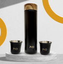 7MD Flask And Two Stainless Steel Cups #9045