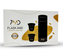 7MD Flask And Two Stainless Steel Cups #9045