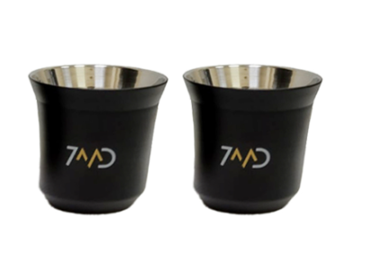 7MD Flask And Two Stainless Steel Cups #9045