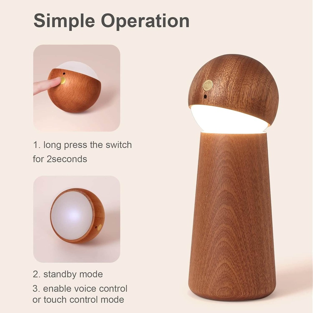 7MD Smart Indoor LED Light Wooden #10133