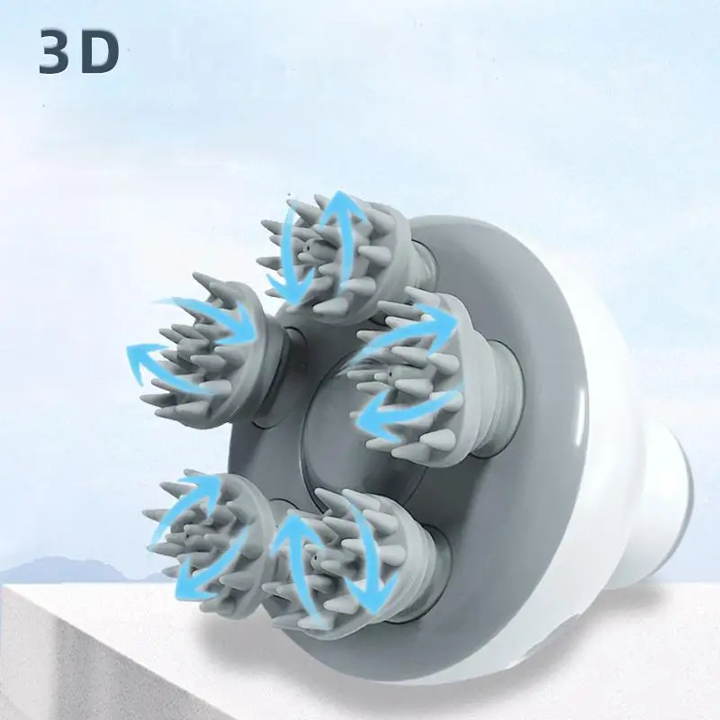 7MD Portable Head Care Massager Pro With 4 Speed Levels & Rechargeable Battery 1200 mAh