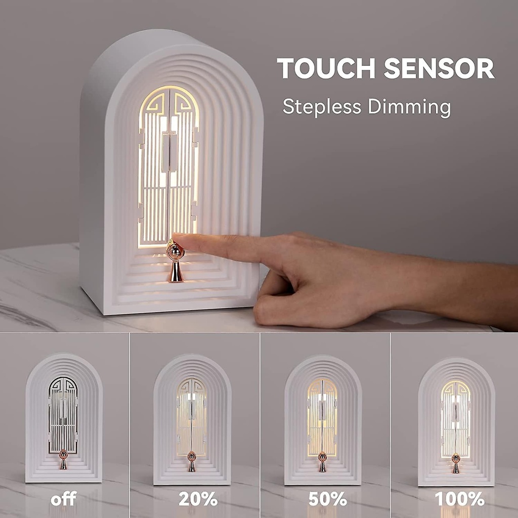 7MD Creative Bedside Lamp, Warm LED Light, Bluetooth Speaker, Touch Sensor Diming Light #10020