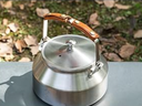 Stainless Steel kettle Tea Pot With Leather handle #SW-1/SW-PT