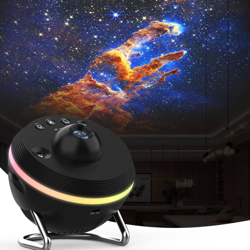 7MD Meteor and Galaxy Projector Mesmerizing Starry Show Meteor Light Effects Adjustable Colorful Projection #SKE-TKQ01