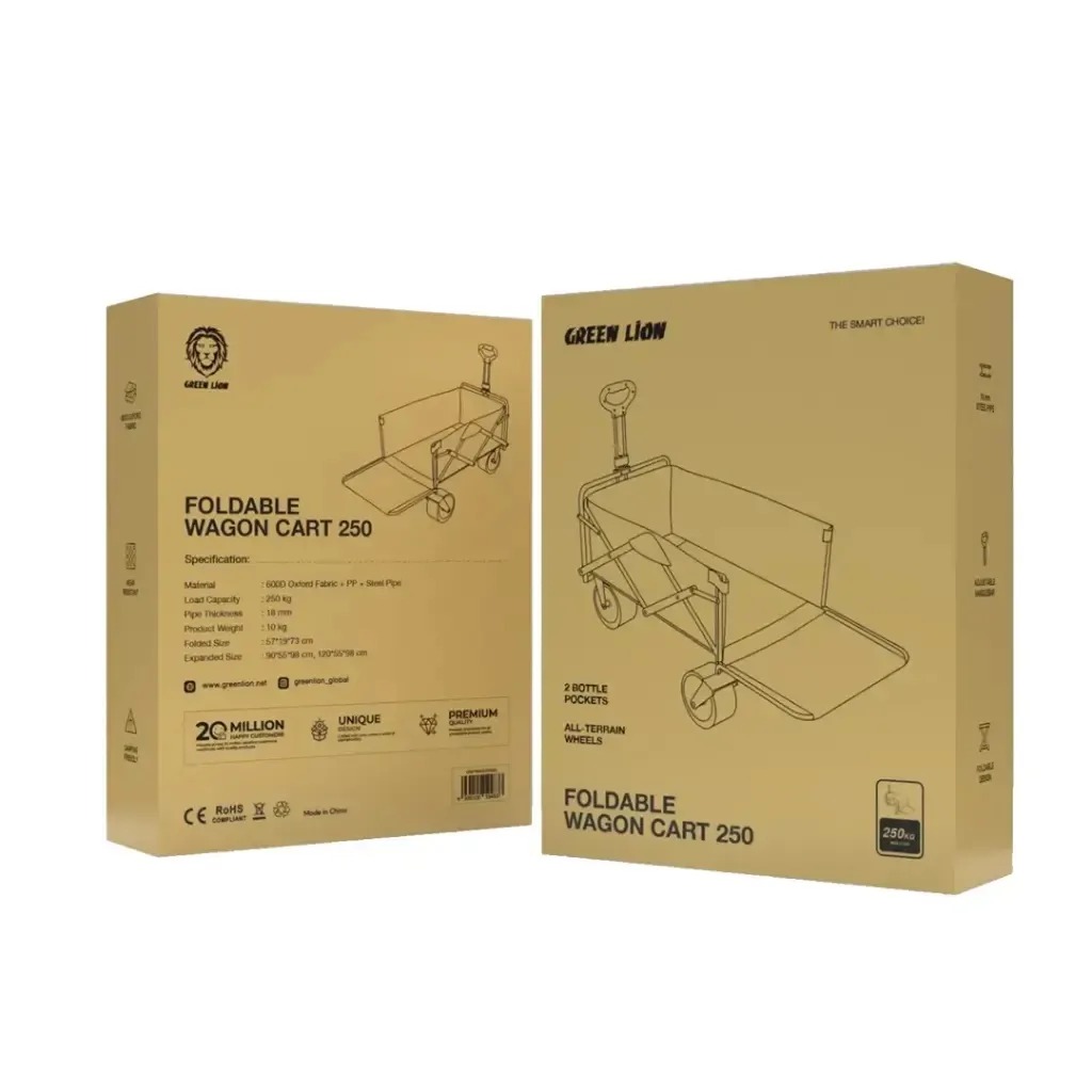 Green Lion Foldable wagon cart 250 #GNFWAG250BK