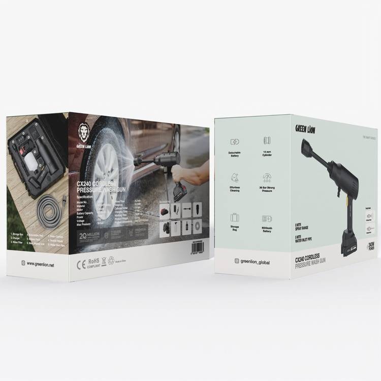 Green Lion - CX240 Cordless Pressure Wash Gun #GNC240WGUNBK