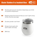 Glacier Stainless Glass White Espresso, 63349