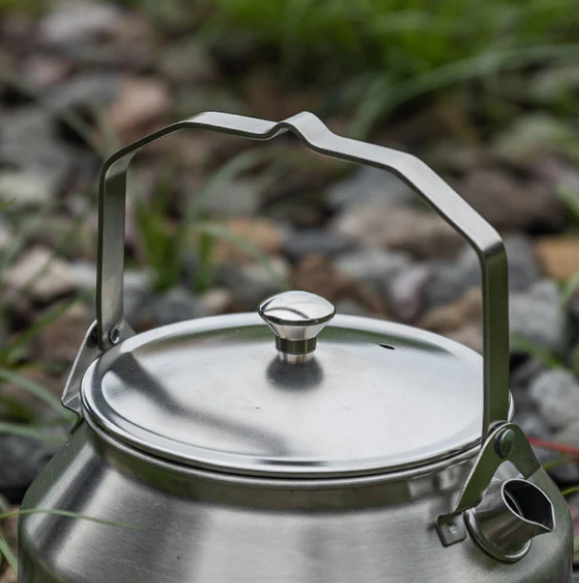 Stainless Steel kettle Tea Pot With Leather handle #SW-1/SW-PT