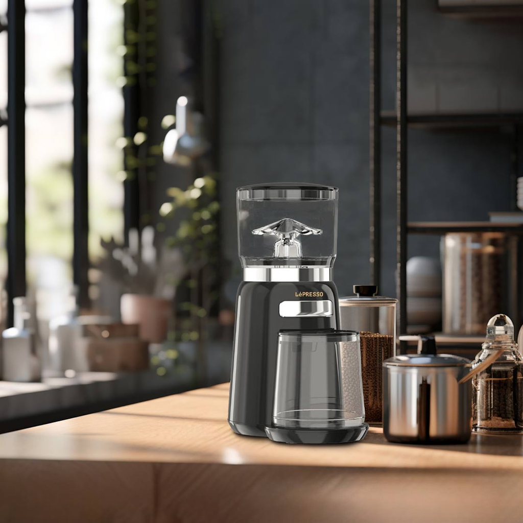 LePresso High Performance Coffee Bean Grinder 210g 120W #LPPWGRBK