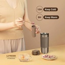 Lepresso Coffee Mug with Sleeve and Straw 520ml