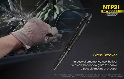 Nitecore NTP21 Black Aluminum Tactical Pen