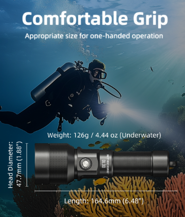 Nitecore DL30 1100 Lumen Rechargeable Dive Light