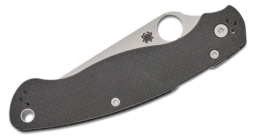 Spyderco Military 2 Sprint Run S90V Satin Plain Blade, Carbon Fiber Handles #C36CFP2