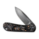 CIVIVI Elementum Shredded CF and Copper Damascus #C907C-DS3