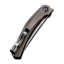 CIVIVI Lazar Linerlock Brass Damascus #C20013-DS2