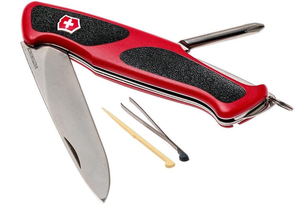 Knife Ranger Grip 53 Red/Black VICTORINOX
