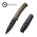 CIVIVI Cetos Micarta With Steel Lock Side Handle #C21025B-3