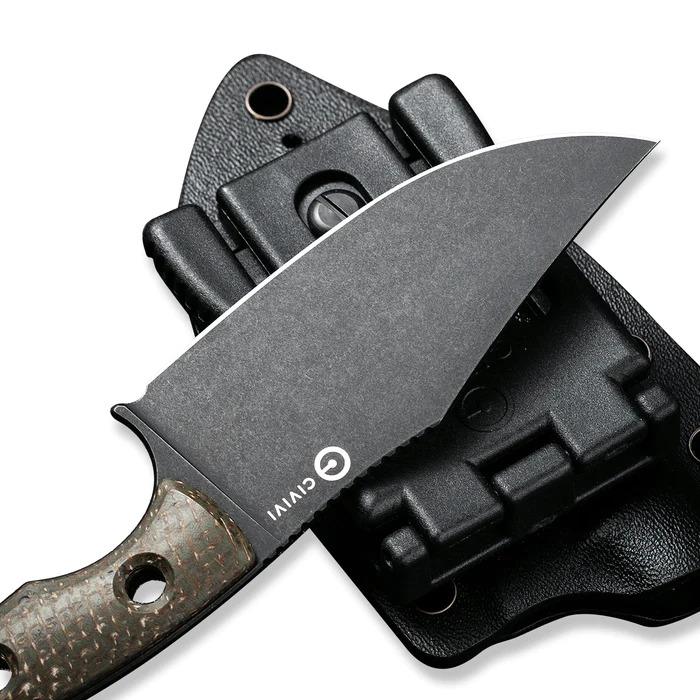 CIVIVI Banneret Framelock Damascus with Twill Carbon Fiber/G10 Handle #C20040DDS1