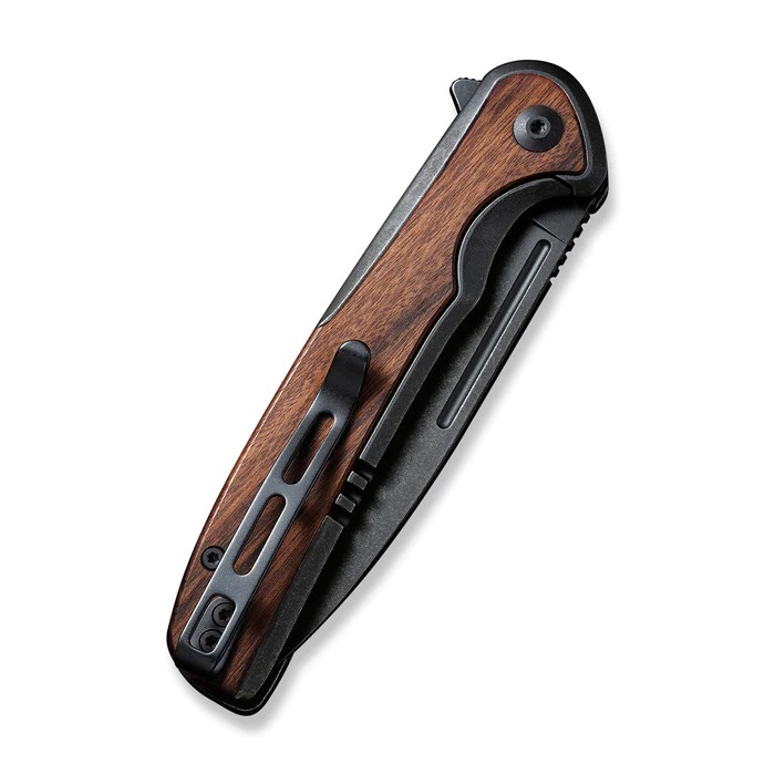 CIVIVI Voltaic Flipper Knife Stainless Steel Handle With Wood #CIVC200601 
