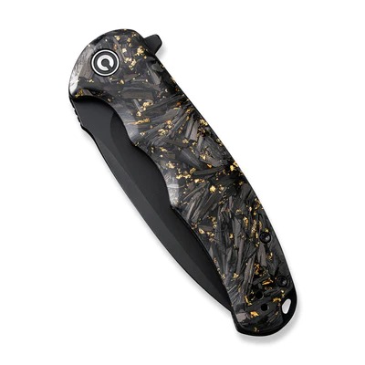 CIVIVI Praxis Flipper Knife Carbon Fiber And Resin Handle #CIVC803J