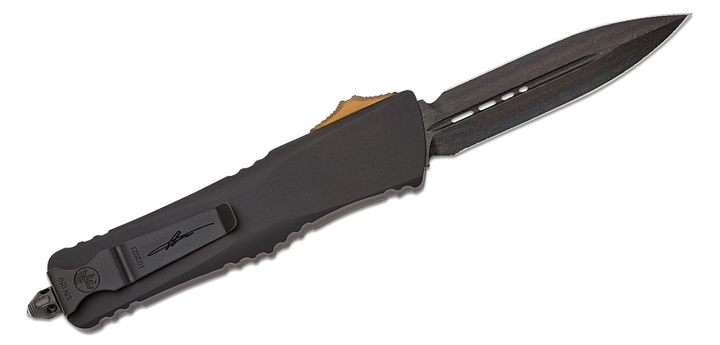 Microtech Auto Combat Troodon D/E Damasc #MCT14216DLCTULS