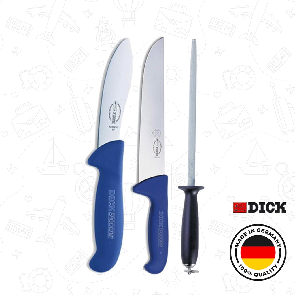 F.DICK BUTCHER SET (3 ps) WITH YELLOW COVER