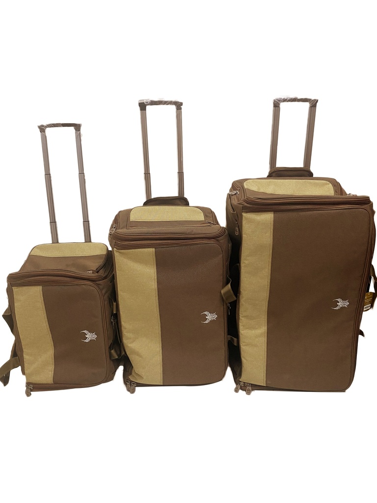 ALHOR TRAVELER BAG WITH WHEELS COFFEE CLOTH #1066