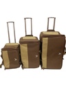ALHOR TRAVELER BAG WITH WHEELS COFFEE CLOTH #1066
