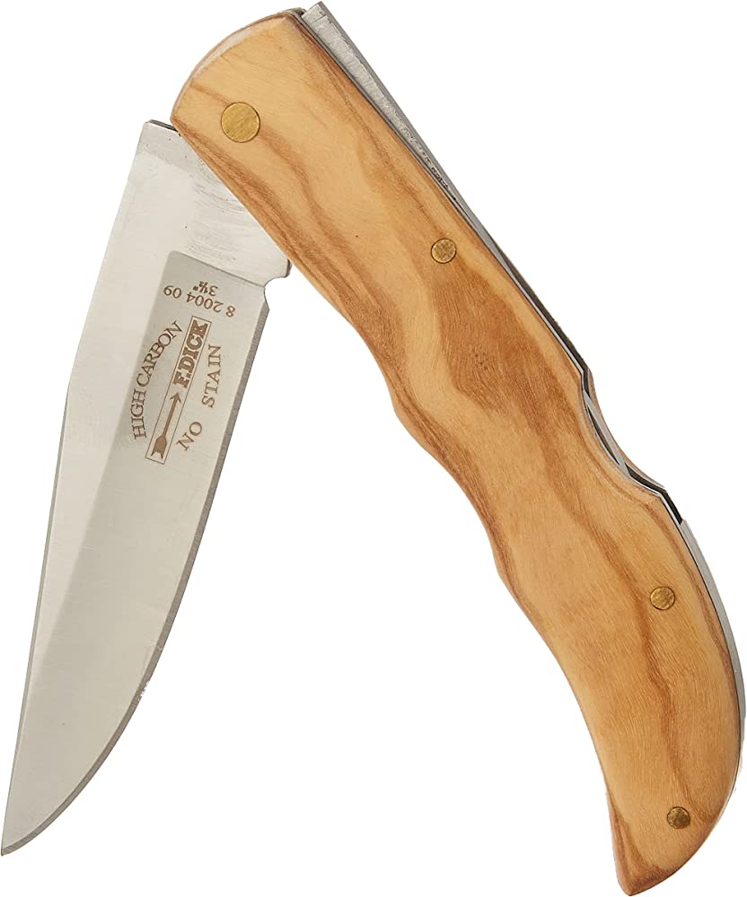 F.Dick Folding Knife 9 cm Olive Wood Handle #82004090