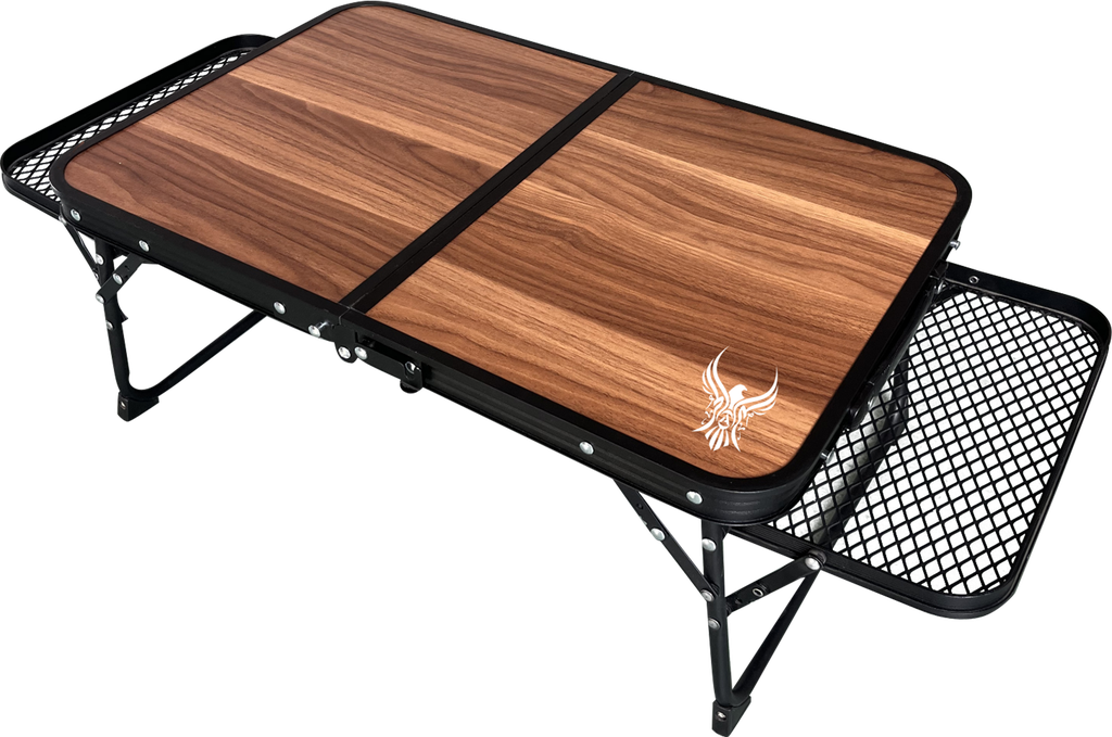 ALHOR Compact Wooden Picnic Table With Side Net