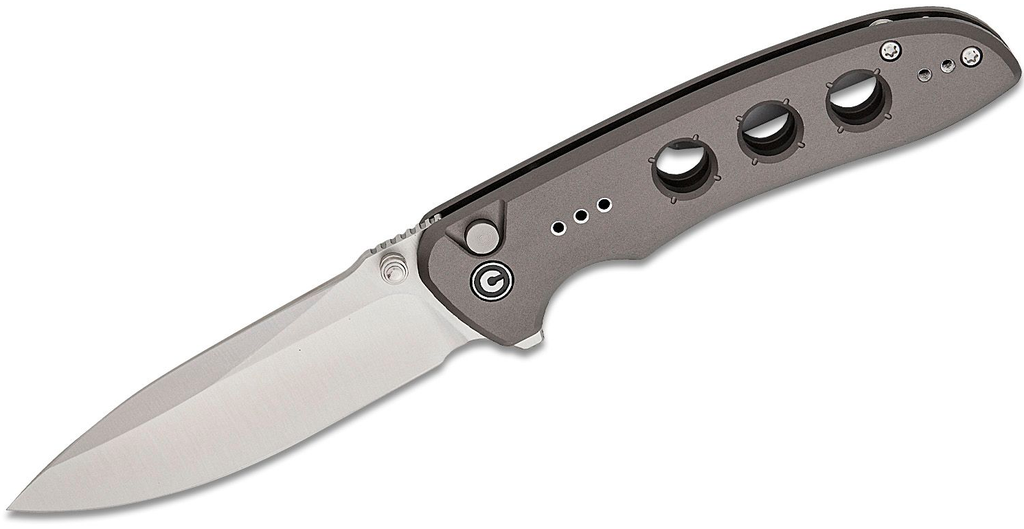 CIVIVI Hyperpulse Gray Aluminum Handle Satin Finished 14C28N Blade #C23087A-3