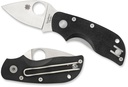 Spyderco Chicago CTS-BD1N Satin Plain Blade, Black G10 Handles, Liner Lock #C130GP