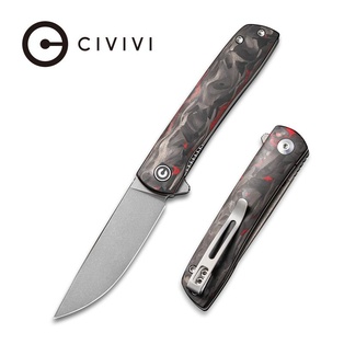 CIVIVI Bo Linerlock Red CF #C20009B-B
