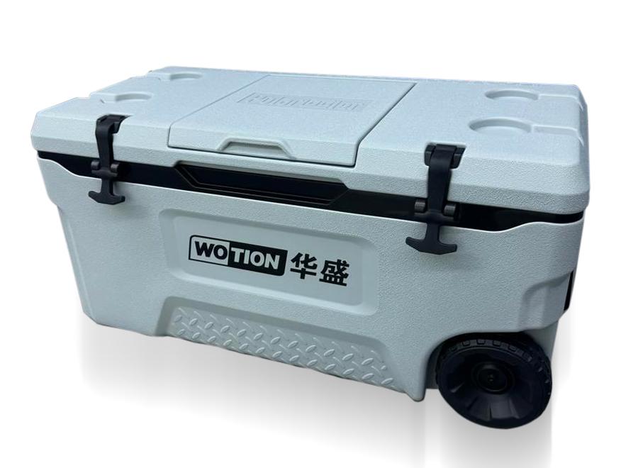 [10551] 70L portable cooler box With Wheels Rolling Big Wheeled ice chest coolers for camping Outdoor Adventures