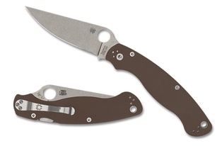 Spyderco Military 2 Sprint Run Compression Lock CPM-15V Stonewashed #C36GPBN15V2