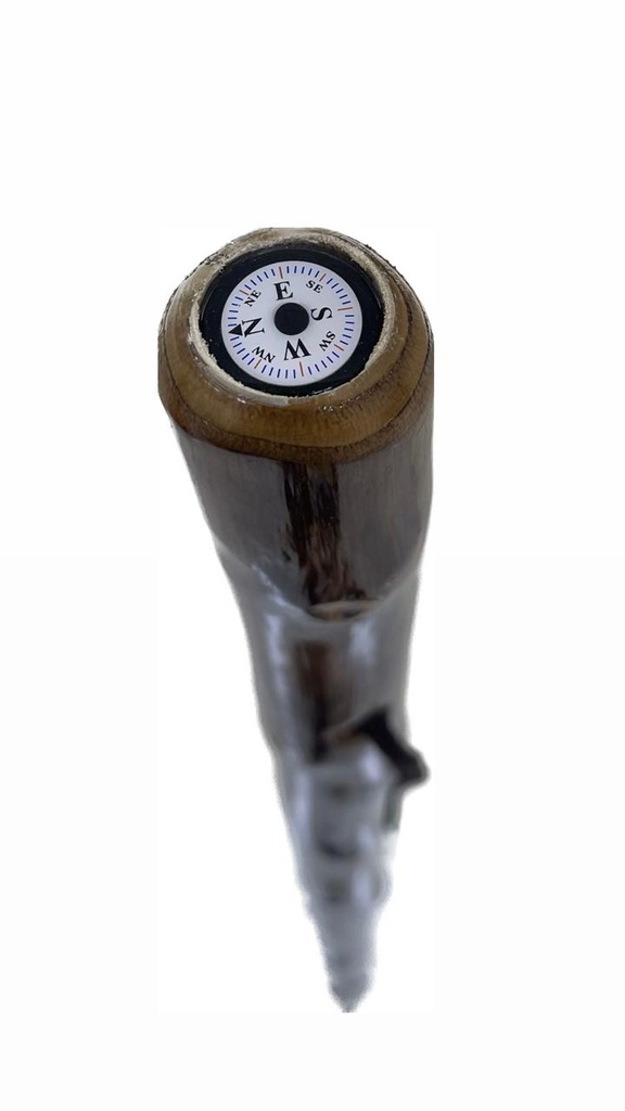 WALKING STICK CHESTNUT SHAFT/COMPASS #OR4138