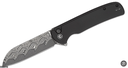 CIVIVI KNIVES CHEVALIER II BUTTON LOCK DAMASCUS #C20022B-DS1