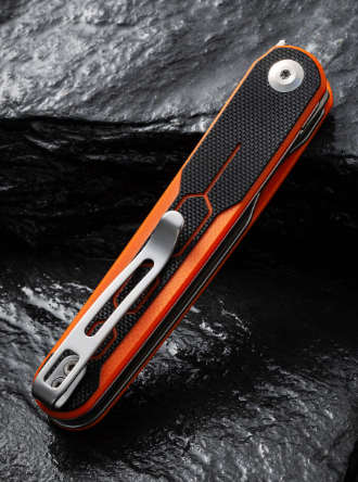 CIVIVI KNIVES KWAIQ LINER LOCK ORANGE/BLACK #C230152