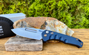 MEDFORD AUTOMATIC SWIFT S35VN DROP POINT POCKET KNIFE BLUE  #MD206STD44AU