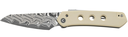 CIVIVI KNIVES VISION FG SUPERLOCK IVORY DAMASCUS #C22036-DS1