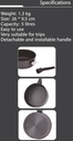 ALMEKSHAT FRYING PAN 3 IN 1 SIZE 5 LITER FROM ALHOR