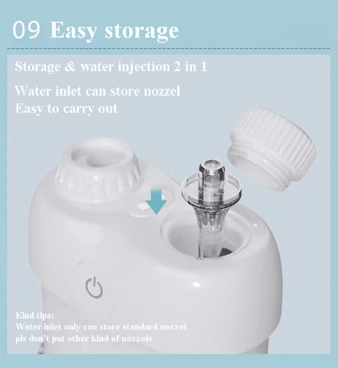 7MD Portable Mini Water Flosser For Travel With 800mAh Rechargeable Battery & 70ml Water Tank Capacity