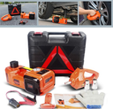 7MD 3 in 1 Car Repair Tool Kit Electric Jack Inflator Pump Electric Impact Wrench Universal Emergency Car Kit 5ton#11092