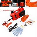 7MD 3 in 1 Car Repair Tool Kit Electric Jack Inflator Pump Electric Impact Wrench Universal Emergency Car Kit 5ton#11092