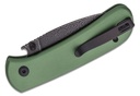 CIVIVI Qubit Damascus Folding Knife - Green #C22030E-DS1