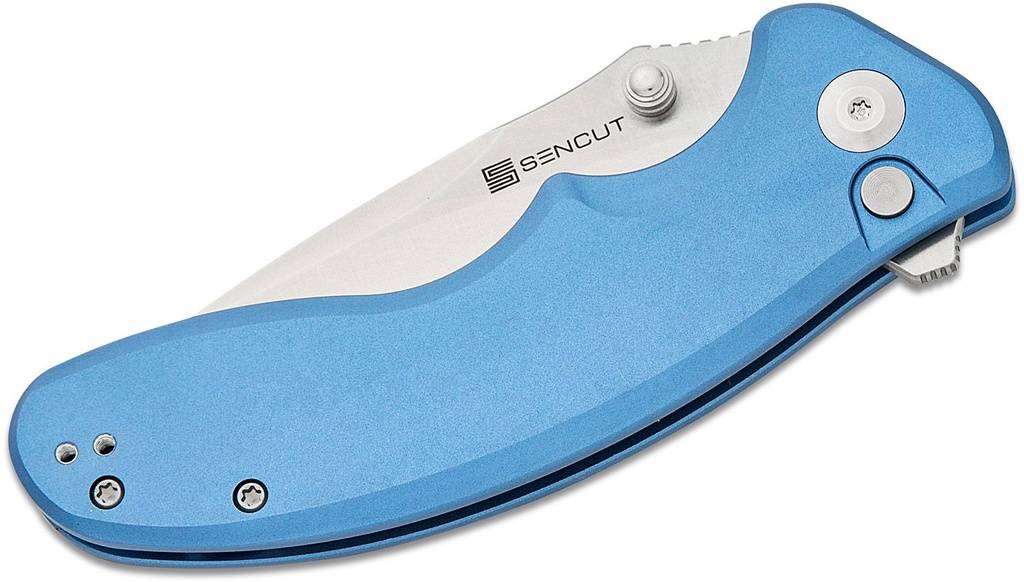 SENCUT Cybrix Folding Knife - Blue Aluminum #S23098A-4