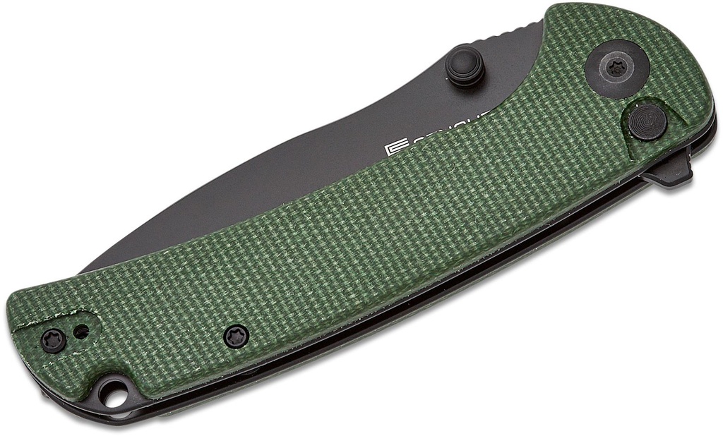 SENCUT Pulsewave Folding Knife - Green Canvas Micarta #S23032-3