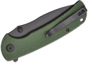 SENCUT Pulsewave Folding Knife - Green Canvas Micarta #S23032-3